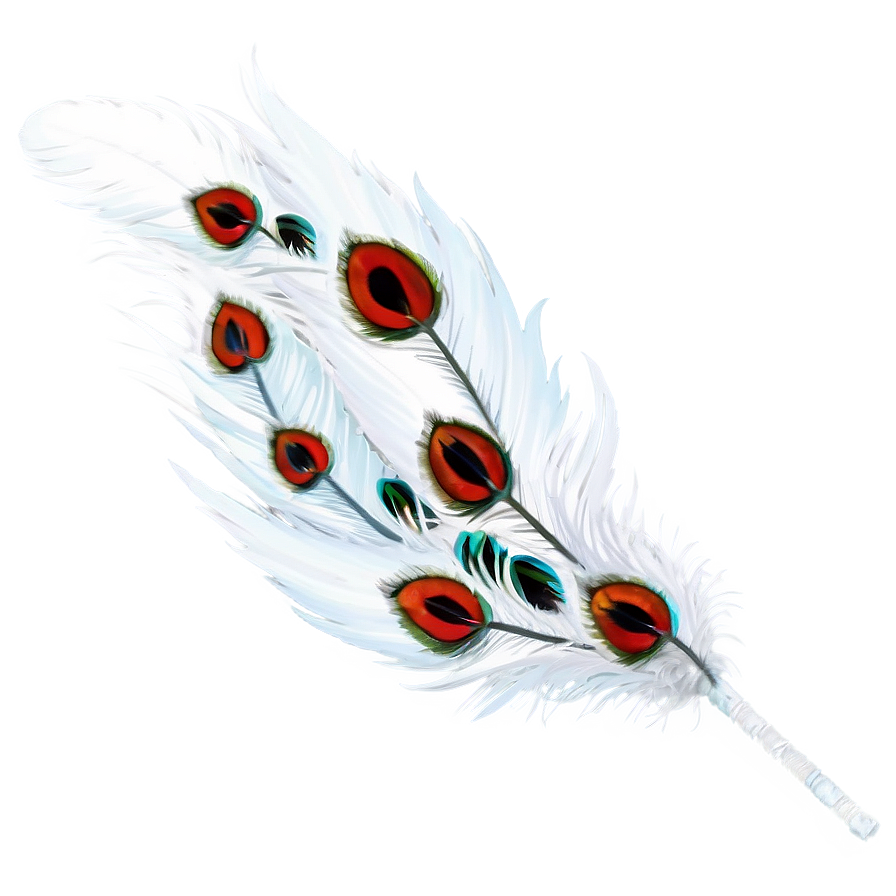 White Feather Mask Png Vun