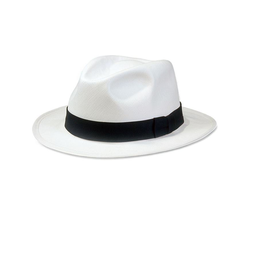 White Fedora Png 05252024