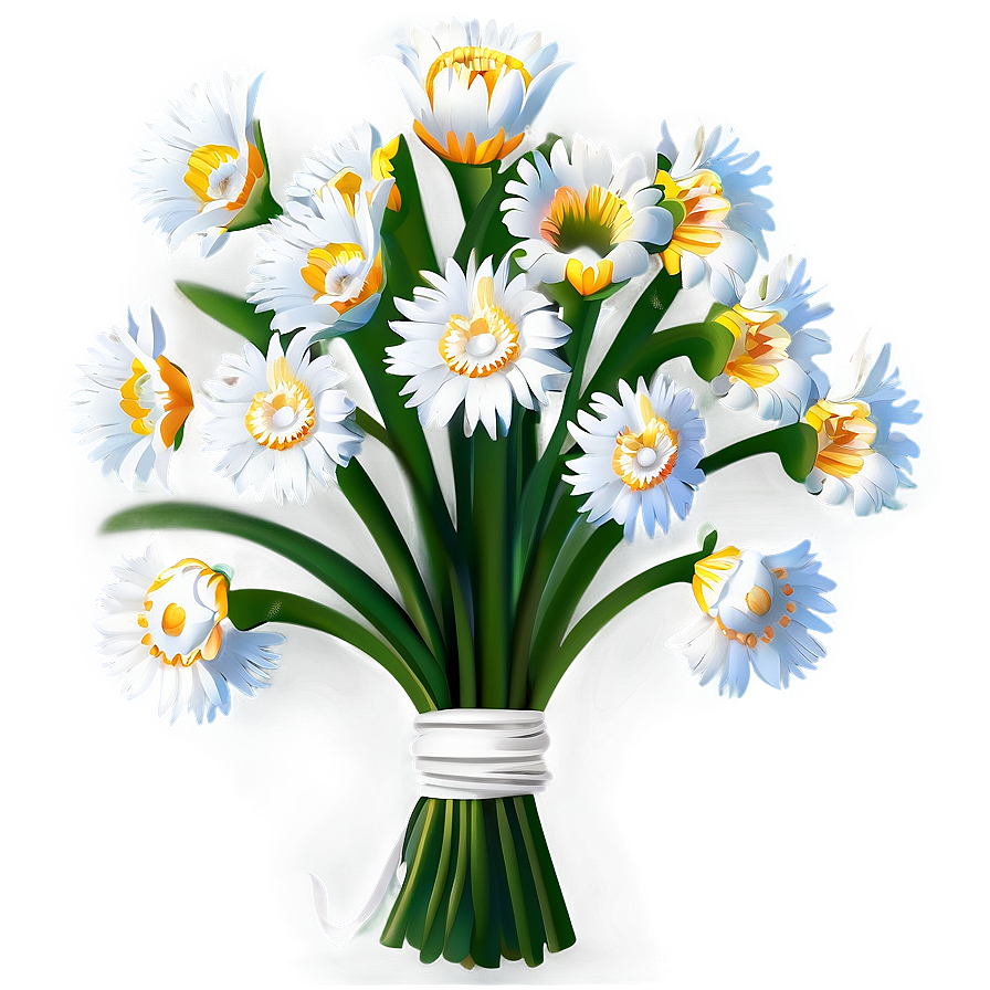 White Flower Bouquet Png 05242024