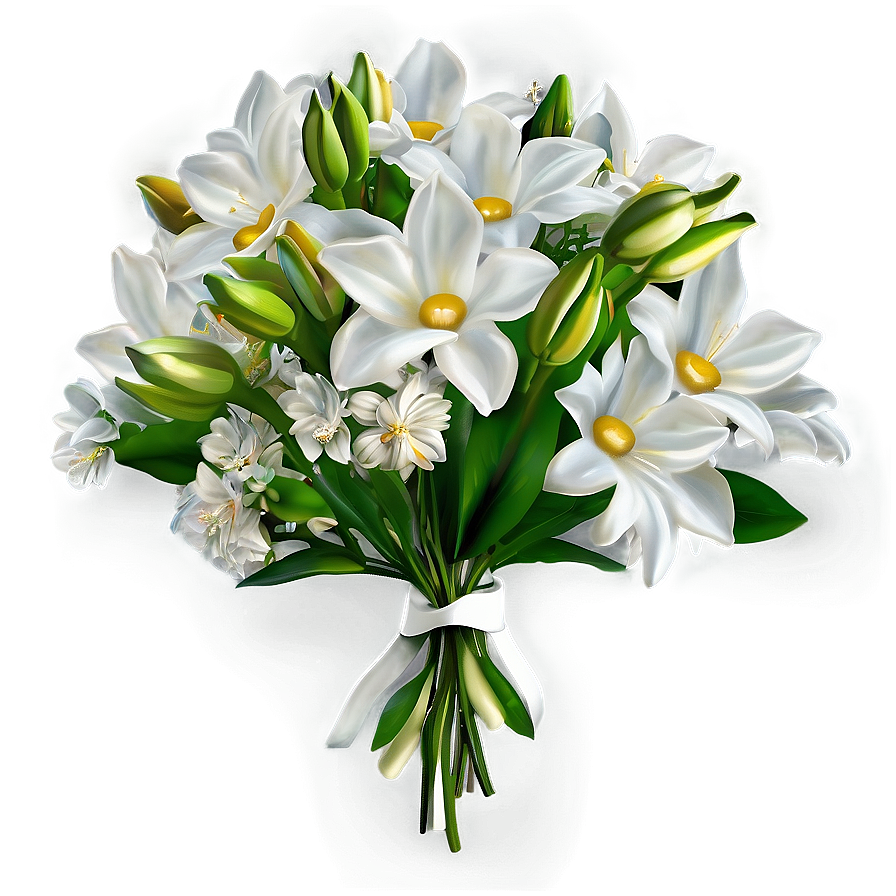 White Flower Bouquet Png Uqb97