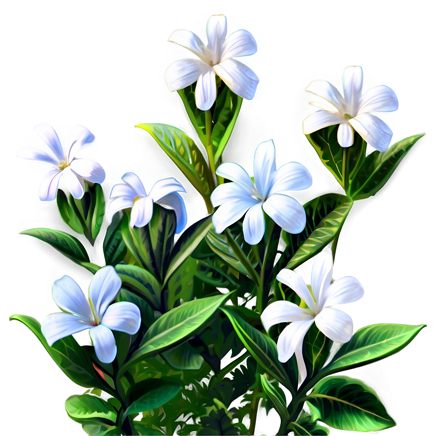 White Flower Bush Png Uho53