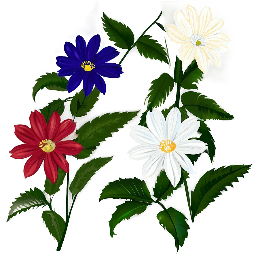 White Flower Graphic Png Swt