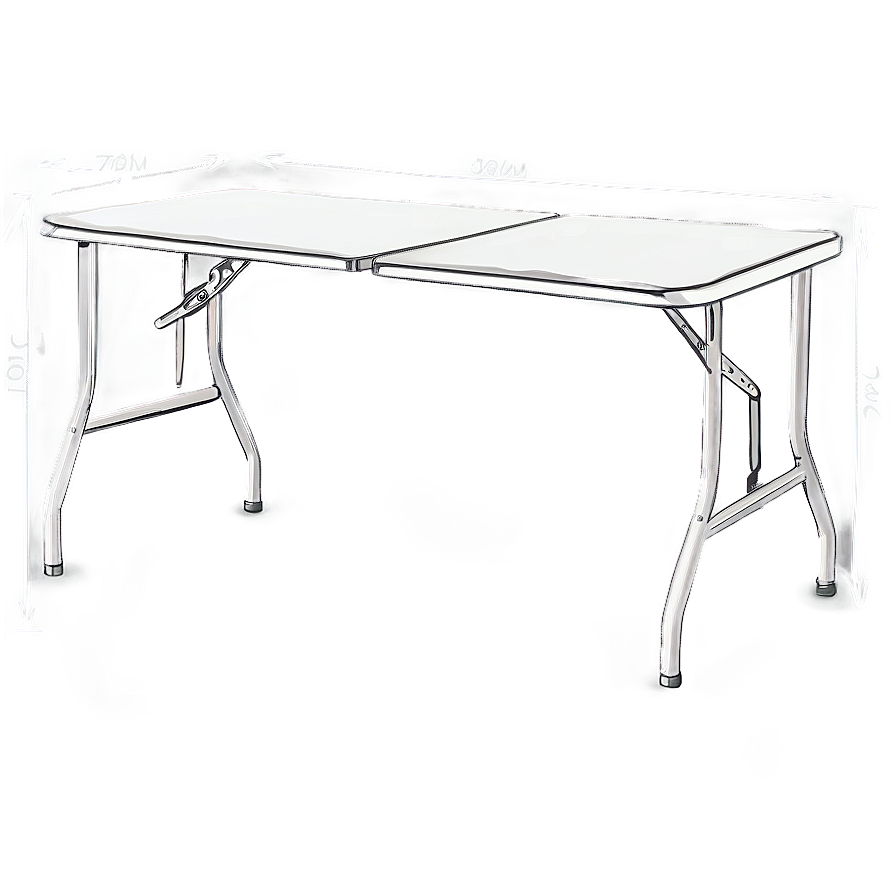 White Folding Table Png 23