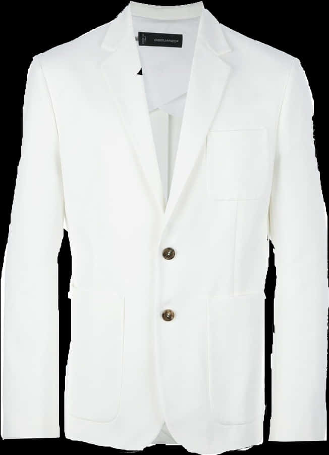 White Formal Jacketwith Label