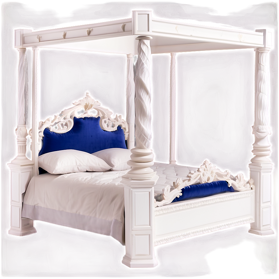 White Four Poster Bed Png 52