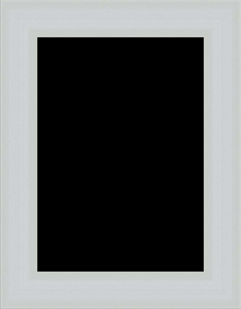 White Framed Black Canvas