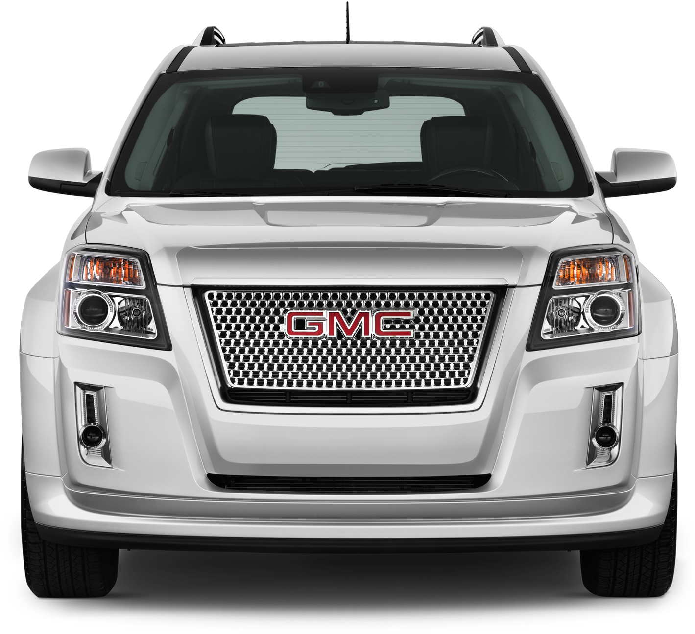 White G M C S U V Front View