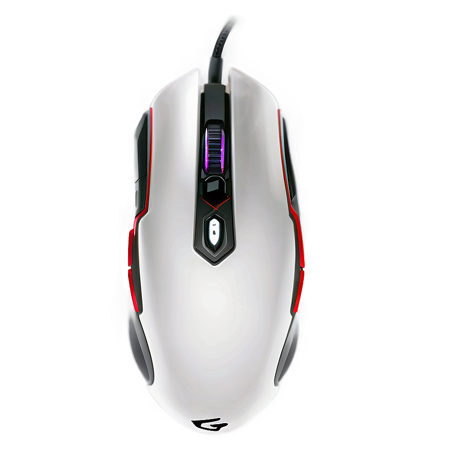 White Gaming Mouse Png 64