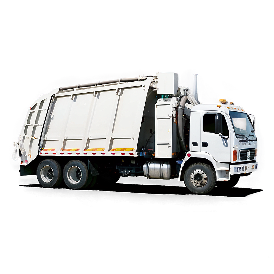 White Garbage Truck Png 13