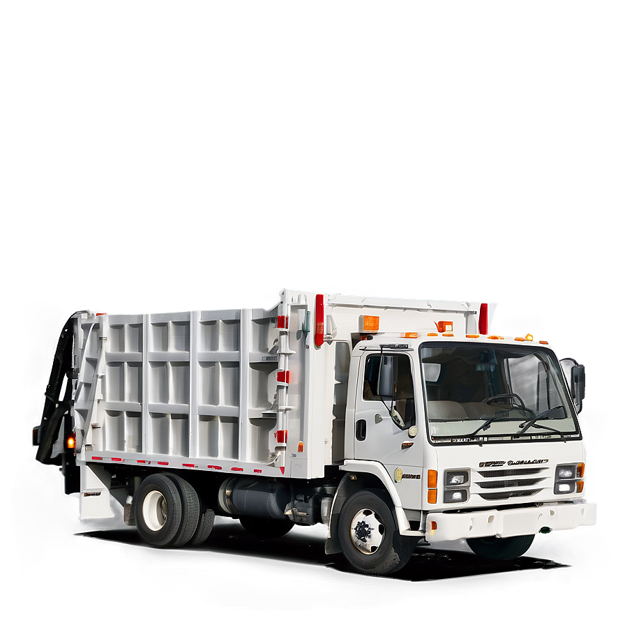 White Garbage Truck Png 90