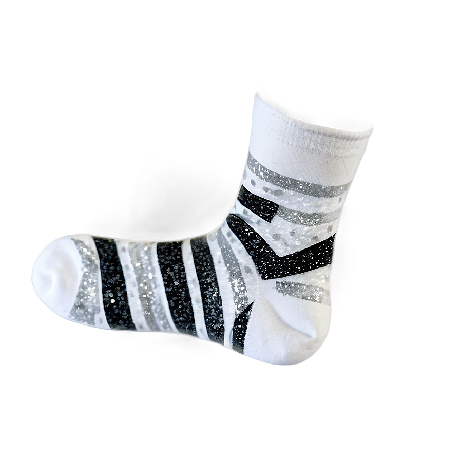 White Glitter Socks Png Jhl25