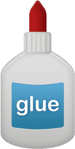 White Glue Bottle Graphic