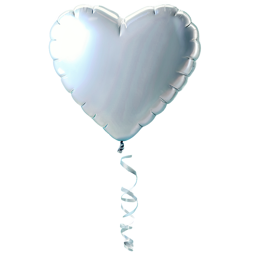 White Heart Balloon Png Hci3