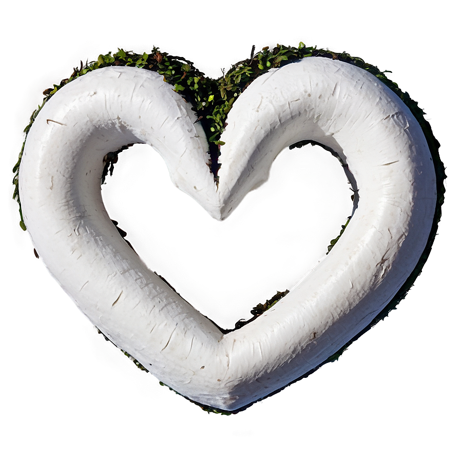 White Heart In Nature Png Urx