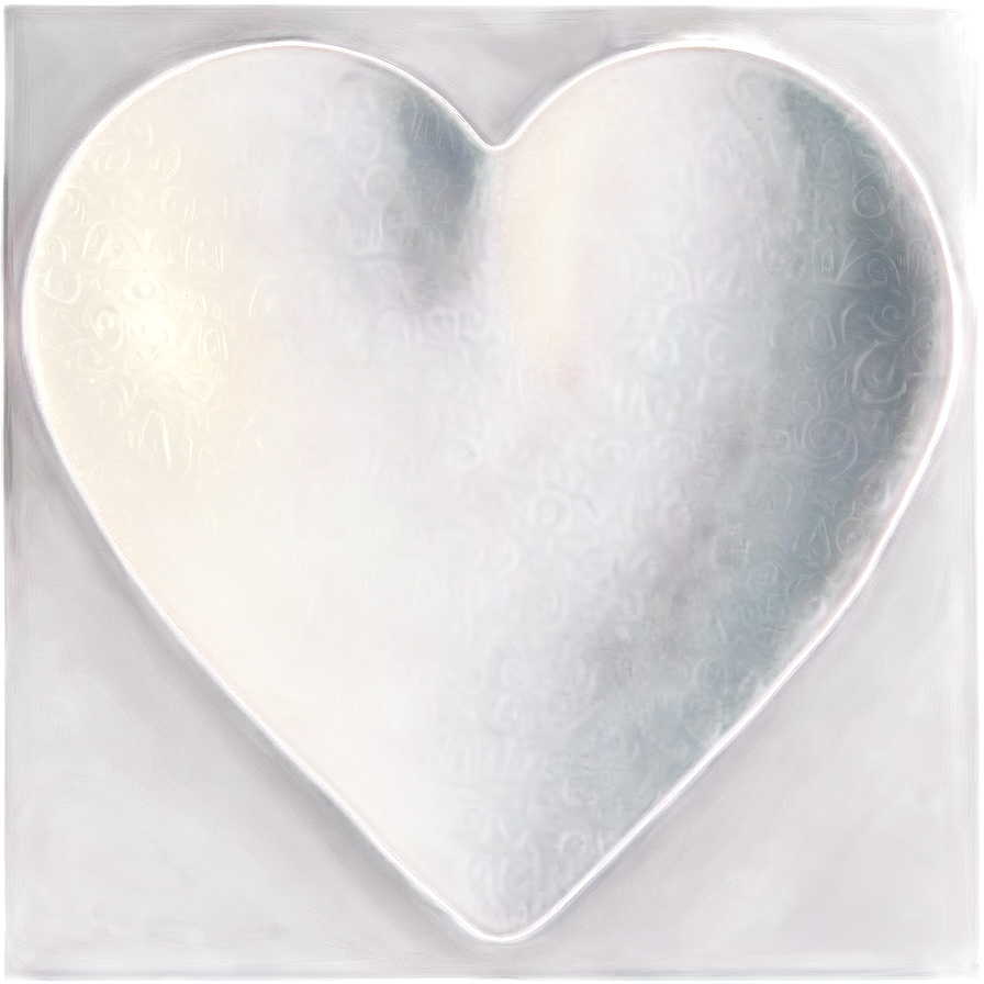 White Heart Shape Png Ili