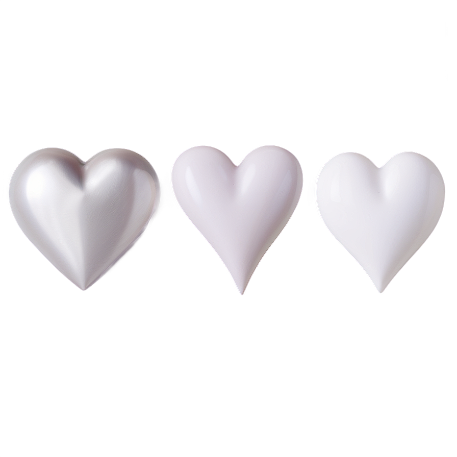 White Hearts Emoji Png 51