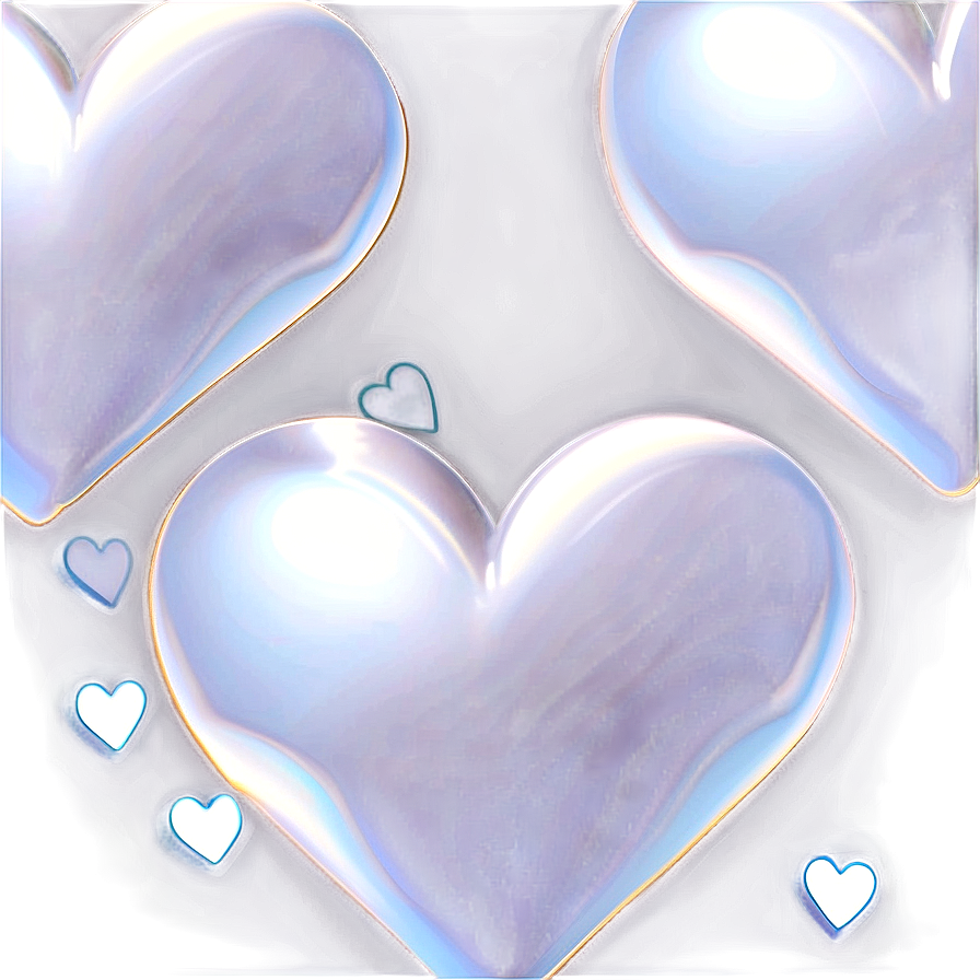 White Hearts Vector Png Yin1