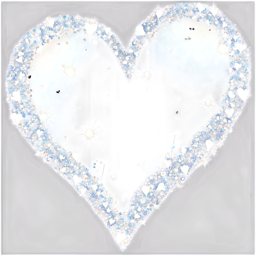 White Hearts With Sparkles Png Wkg