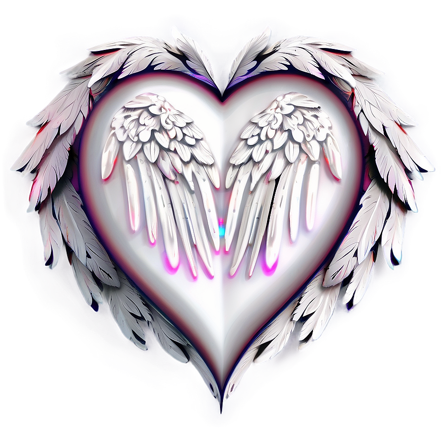 White Hearts With Wings Png Btk2