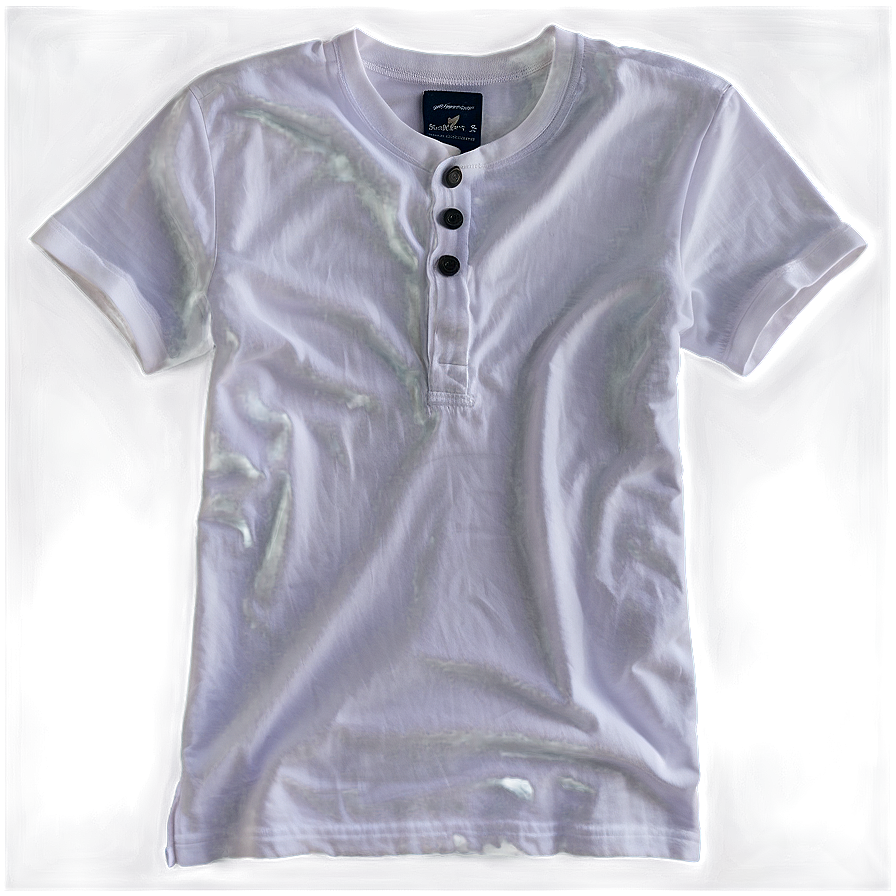 White Henley Shirt Png Mfc86