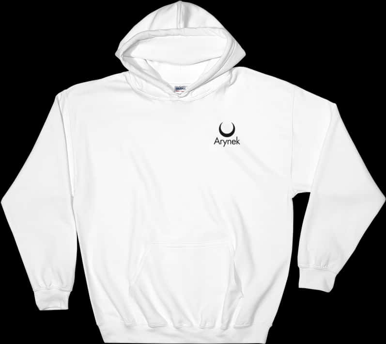 White Hoodiewith Logo