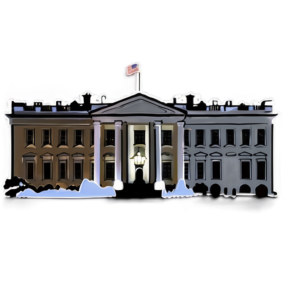 White House West Wing Outline Png 75