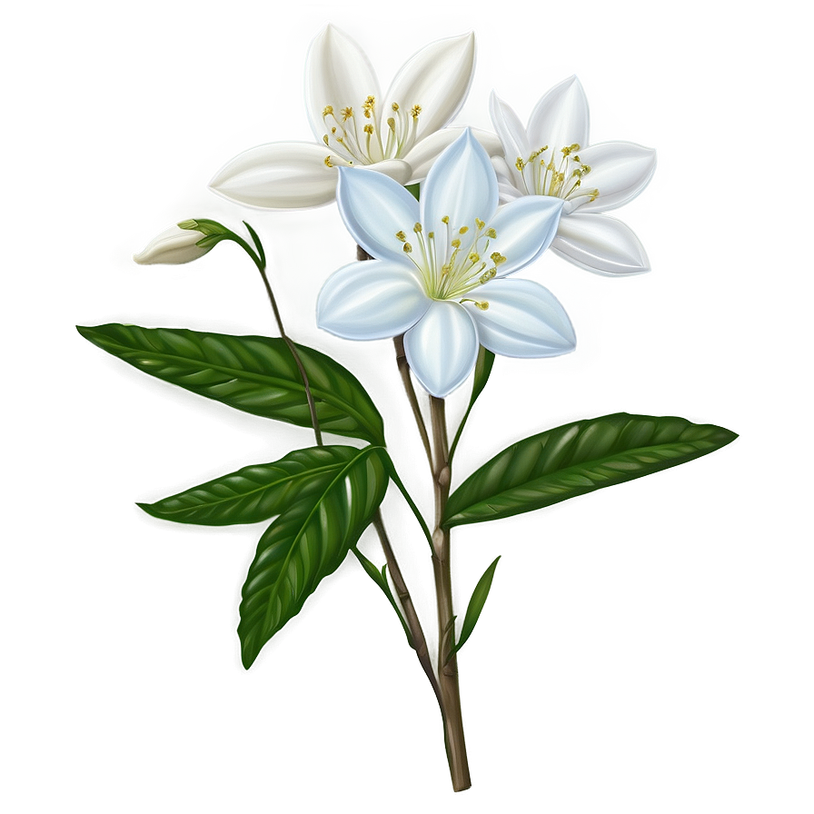 White Jasmine Flower Png 05242024