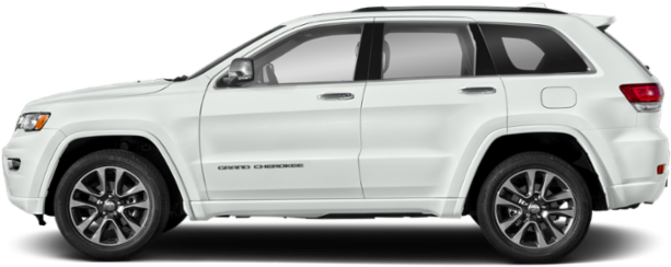 White Jeep Grand Cherokee Side View