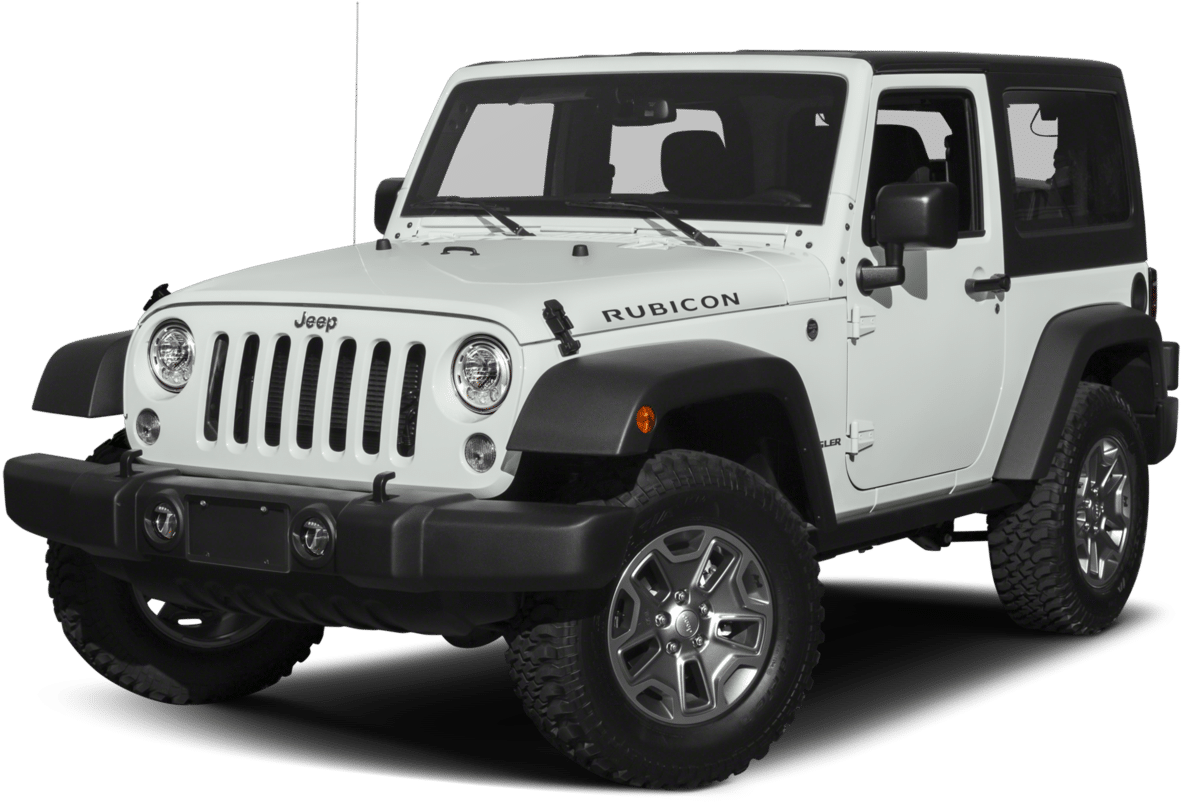 White Jeep Wrangler Rubicon S U V