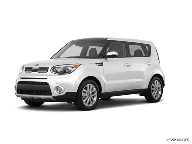 White Kia Soul Side View