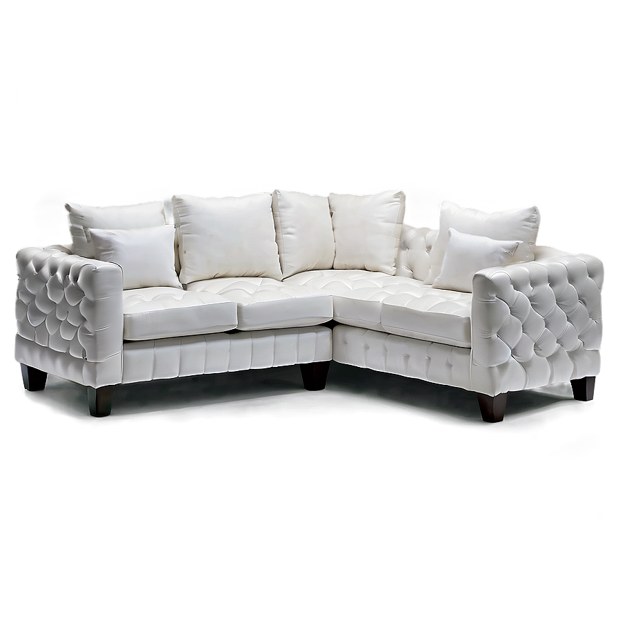 White L-shaped Couch Png Ihl