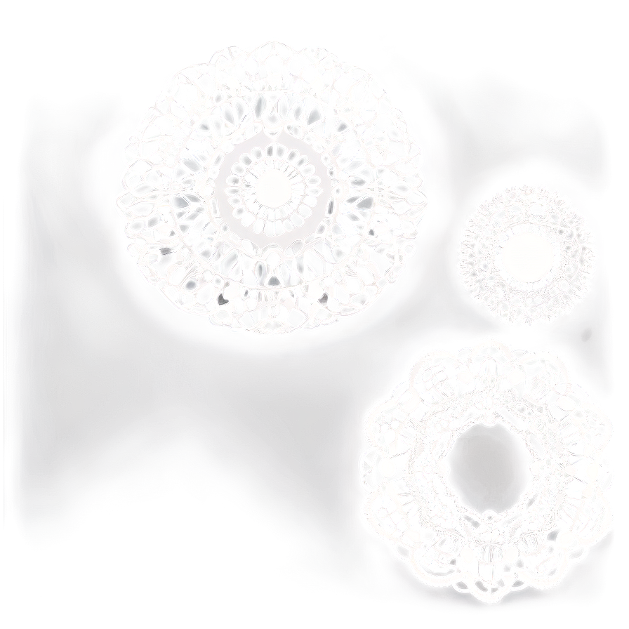 White Lace Doily Png 85