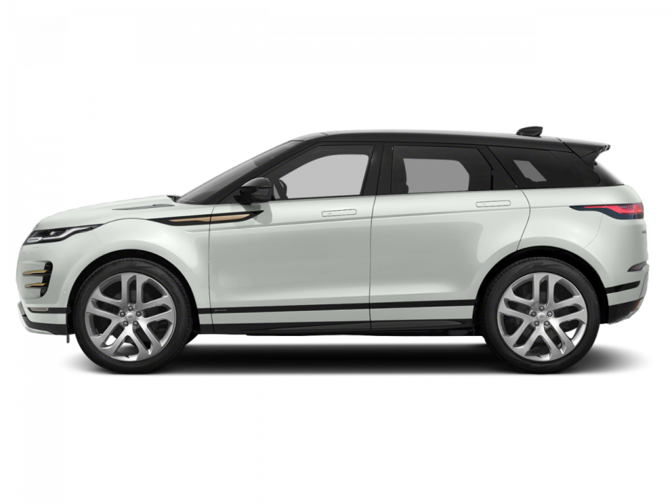 White Land Rover Evoque Side View