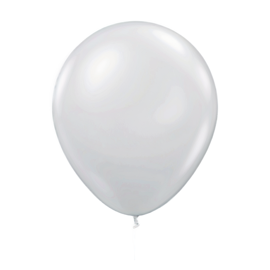 White Latex Balloon Png 06212024