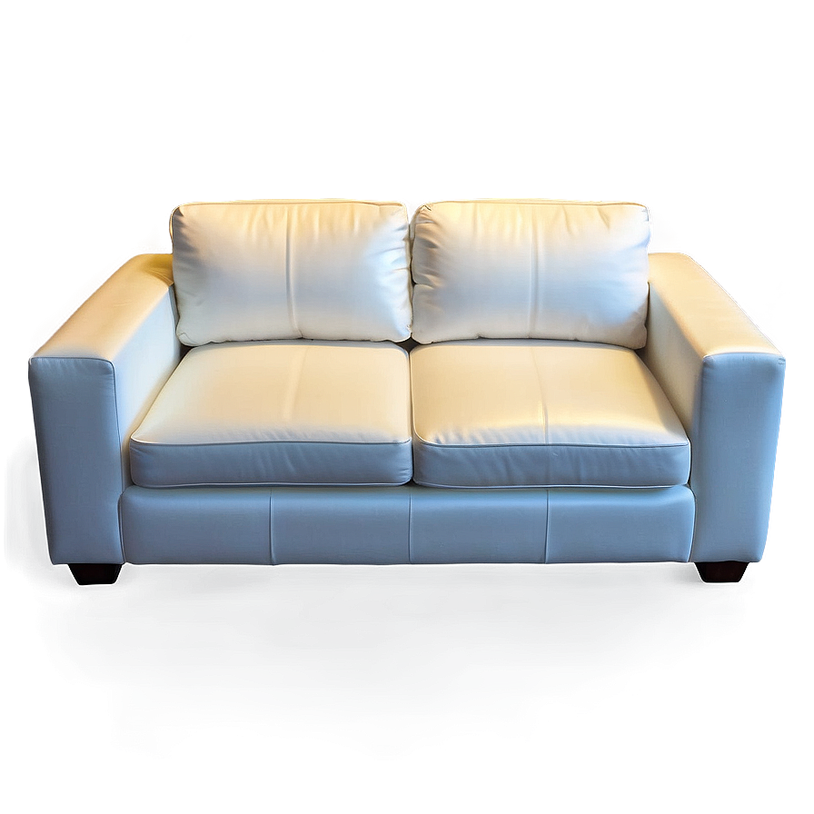 White Leather Couch Png Lrn80