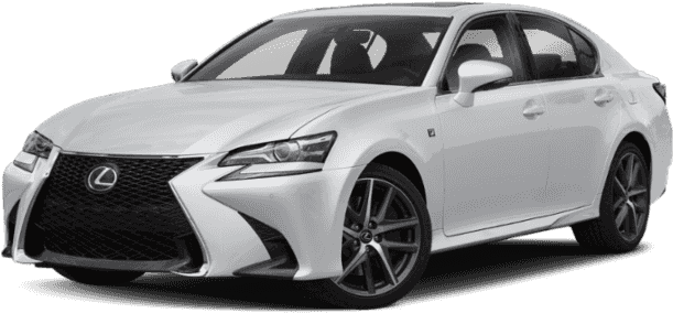 White Lexus Sedan Profile View