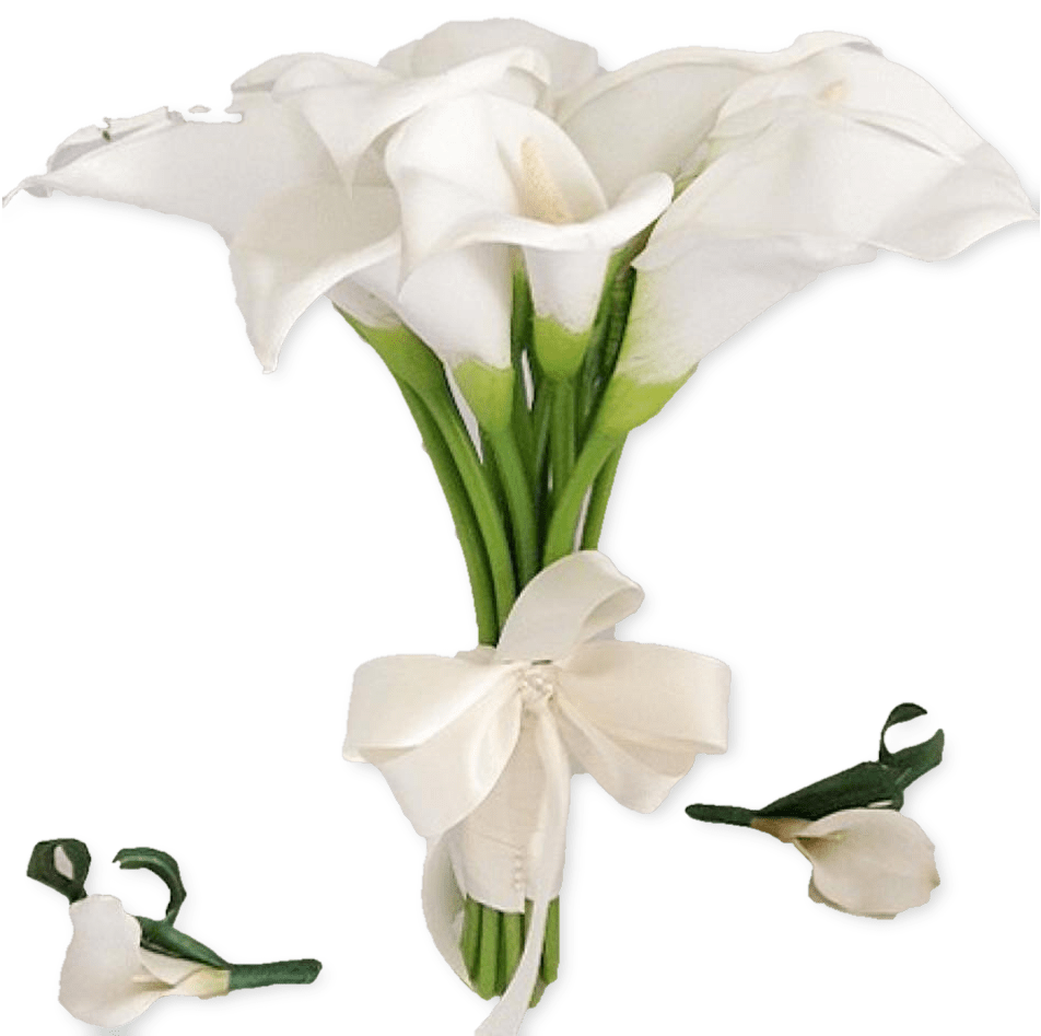 White Lily Bouquet Transparent Background