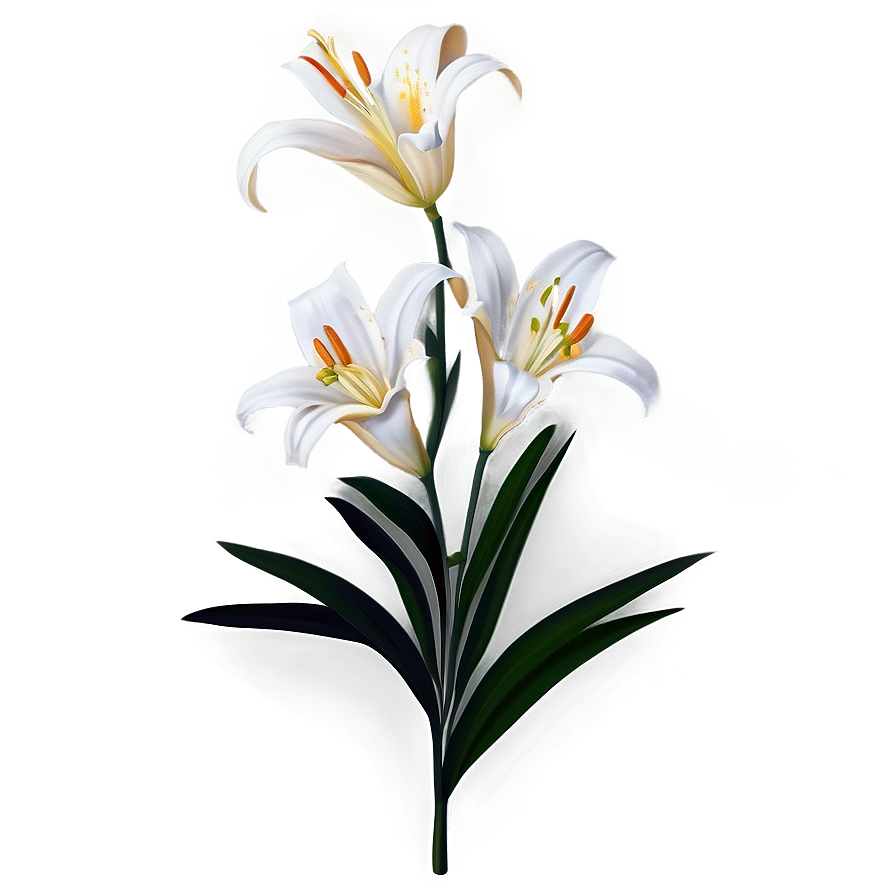 White Lily Flower Png 51