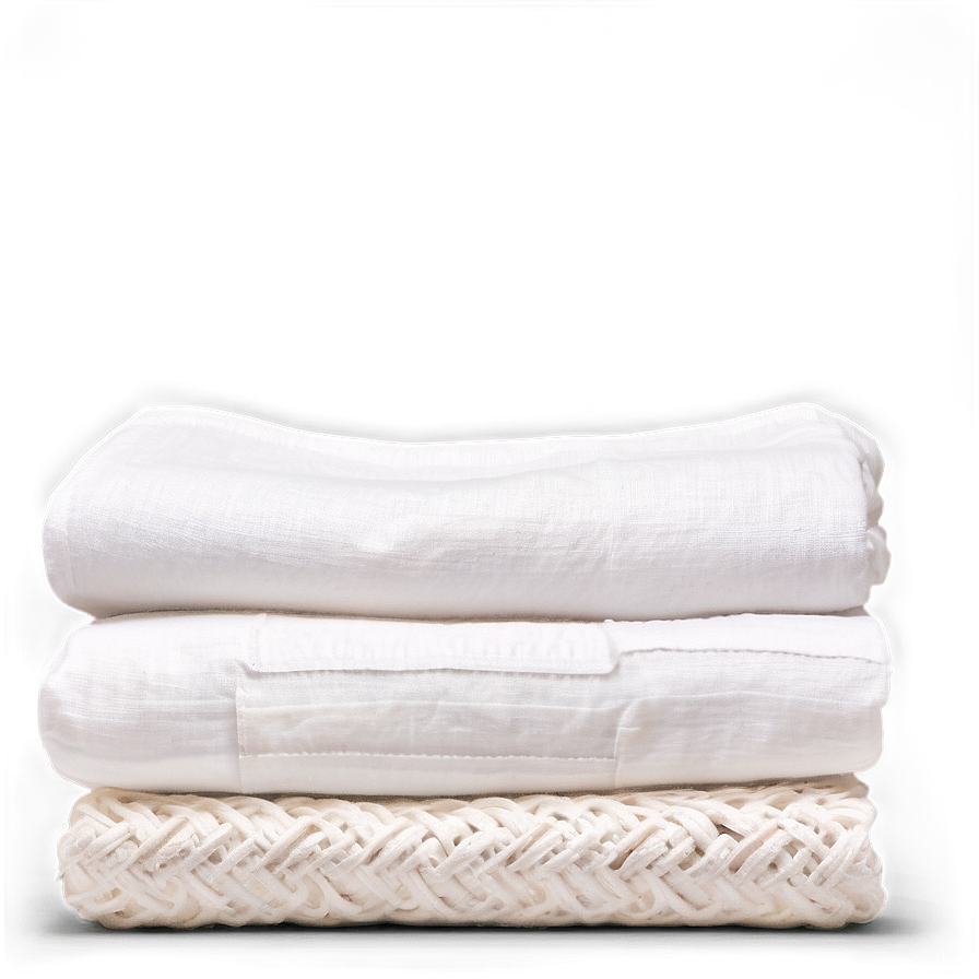 White Linen Blanket Png 06282024