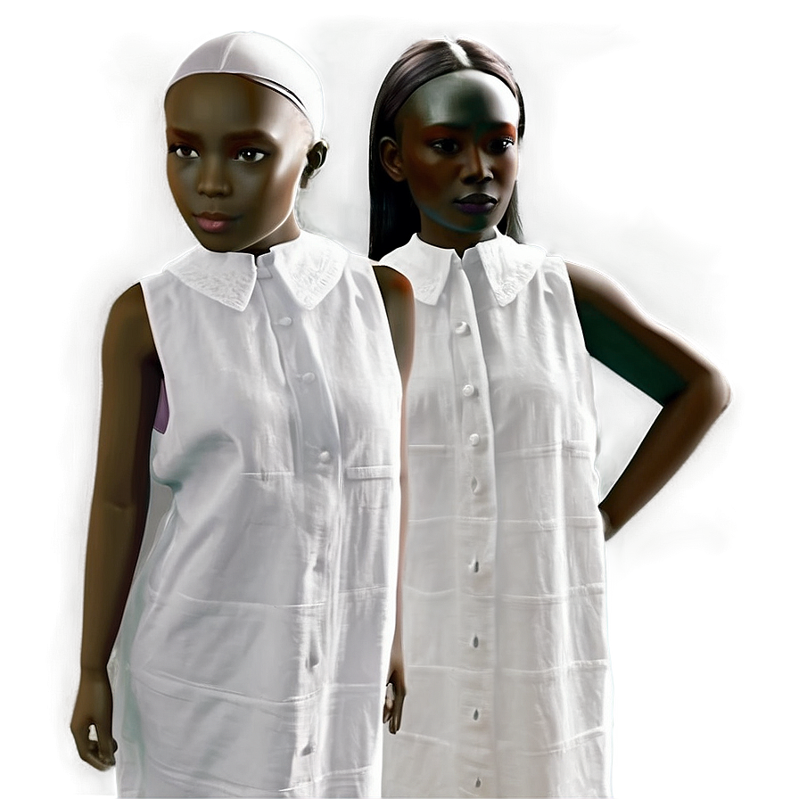 White Linen Dress Comfort Png Qeu