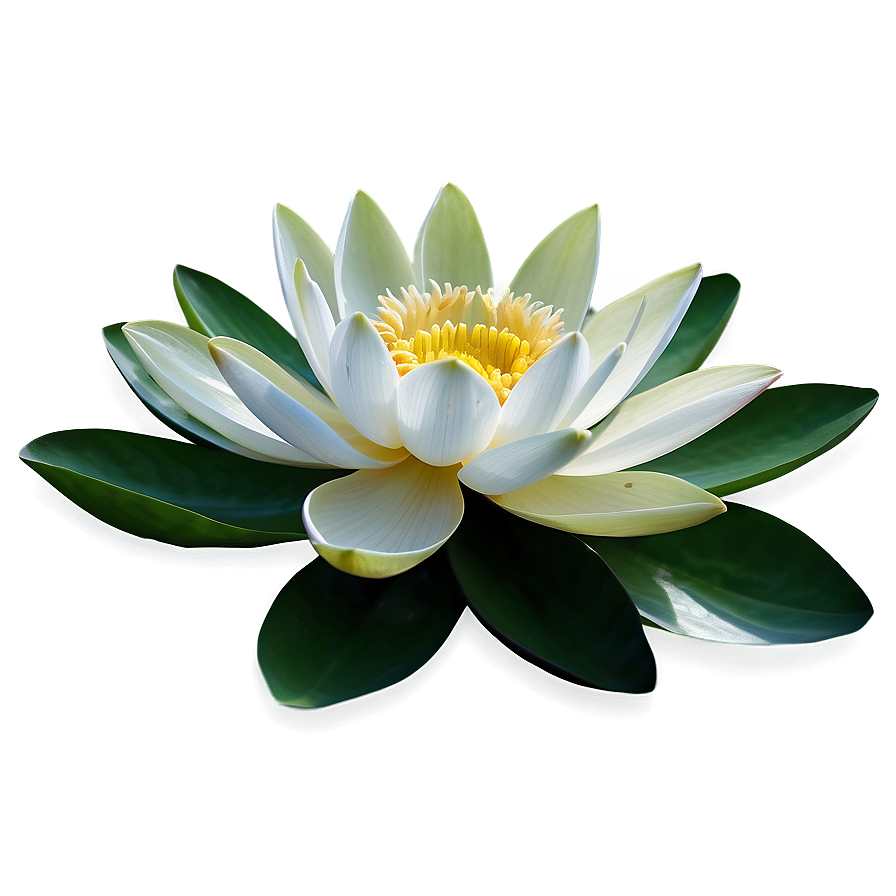 White Lotus Flower Png Glj4