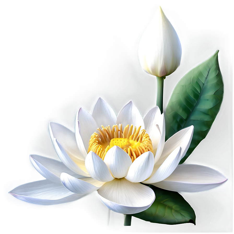 White Lotus Flower Png Kay