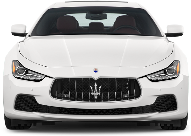 White Maserati Ghibli Front View