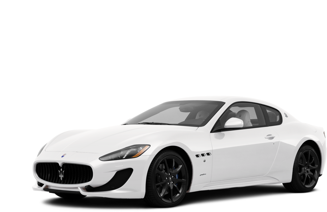 White Maserati Gran Turismo Side View
