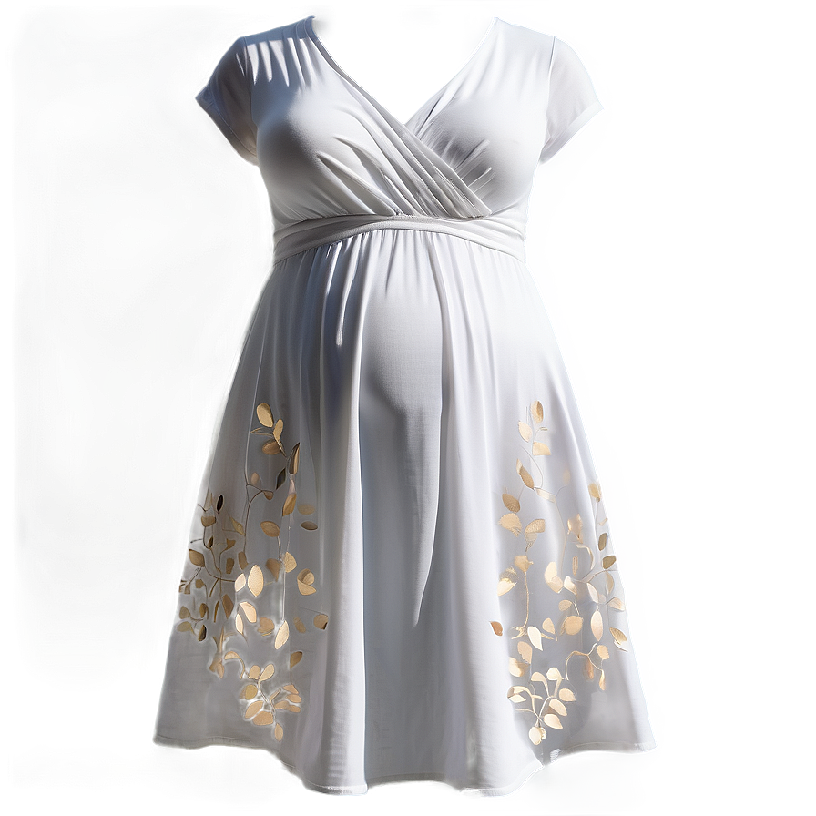 White Maternity Dress Glow Png Xdq