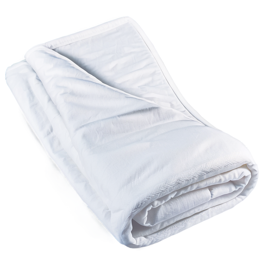 White Microfiber Blanket Png 06282024