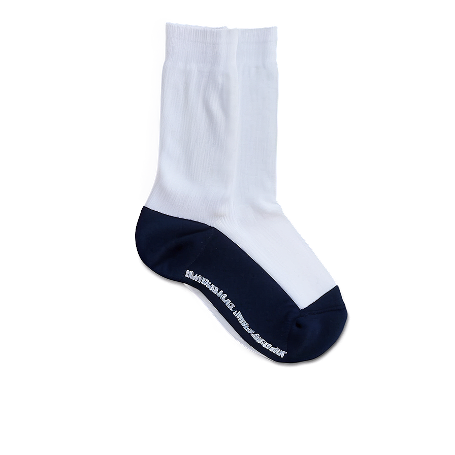 White Moisture Wicking Socks Png 48