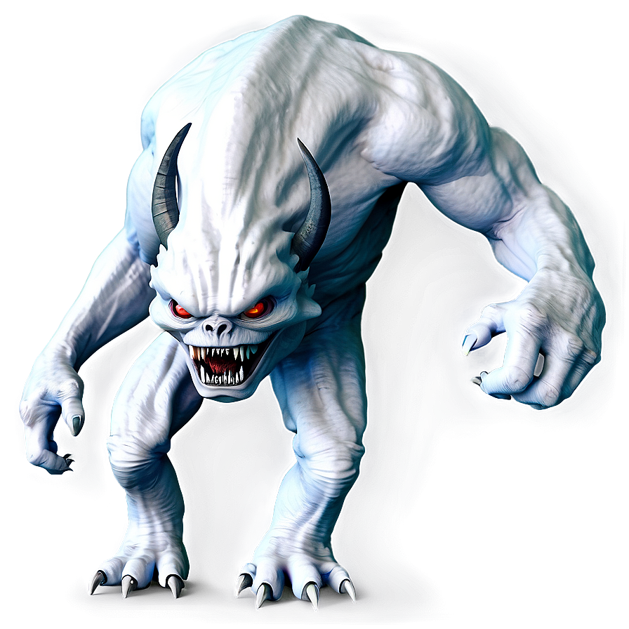 White Monster For Fantasy Png 06212024