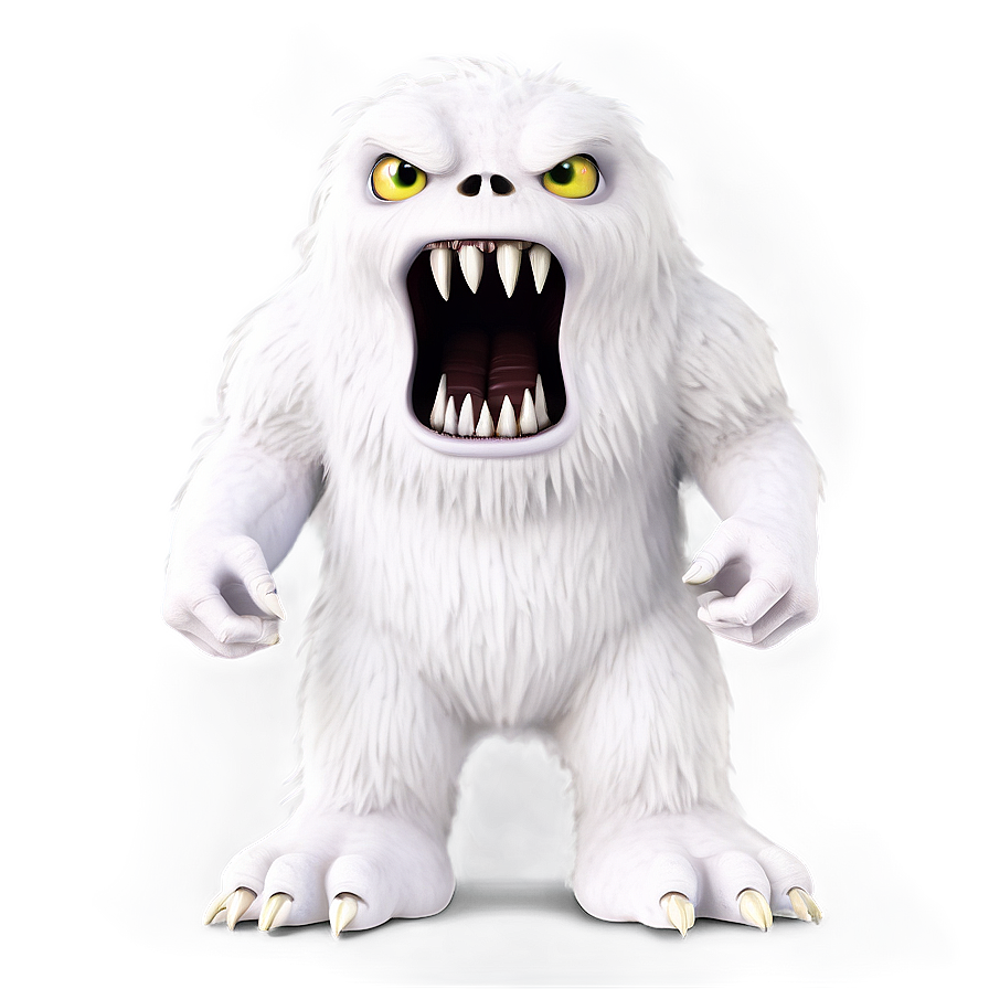 White Monster For Kids Png Wtl55