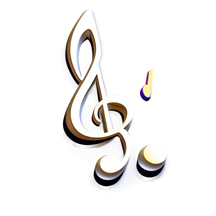 White Music Note For Creatives Png 06212024